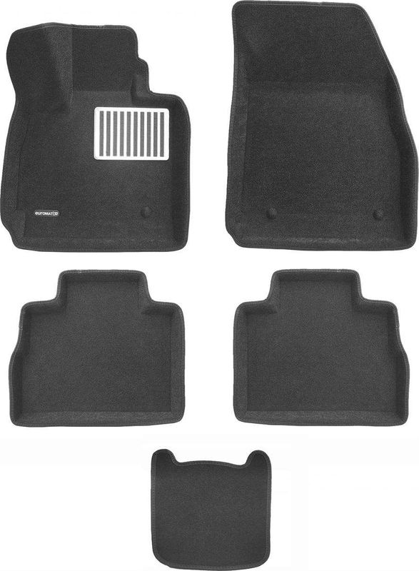 Коврики текстильные Euromat 3D Lux для салона Jaecoo J8 2024-2026. Артикул EM3D-000031