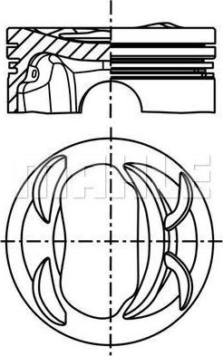 Поршневая група Mahle. Артикул 028 PI 00131 000
