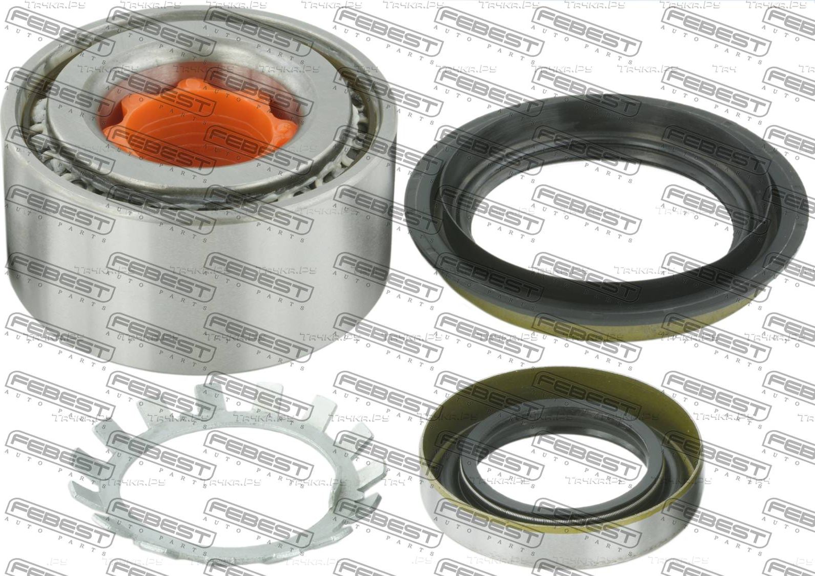 Ступичный подшипник (комплект) Febest. Артикул DAC40800038-KIT