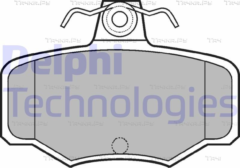Тормозные колодки Delphi (Low-Metallic). Артикул LP617