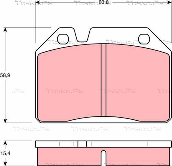 Тормозные колодки TRW. Артикул GDB119