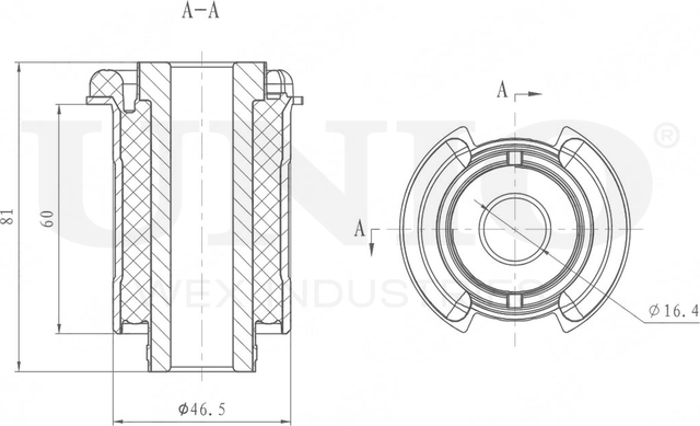 Сайлентблок рычага подвески (Unio). Артикул RMP-20618
