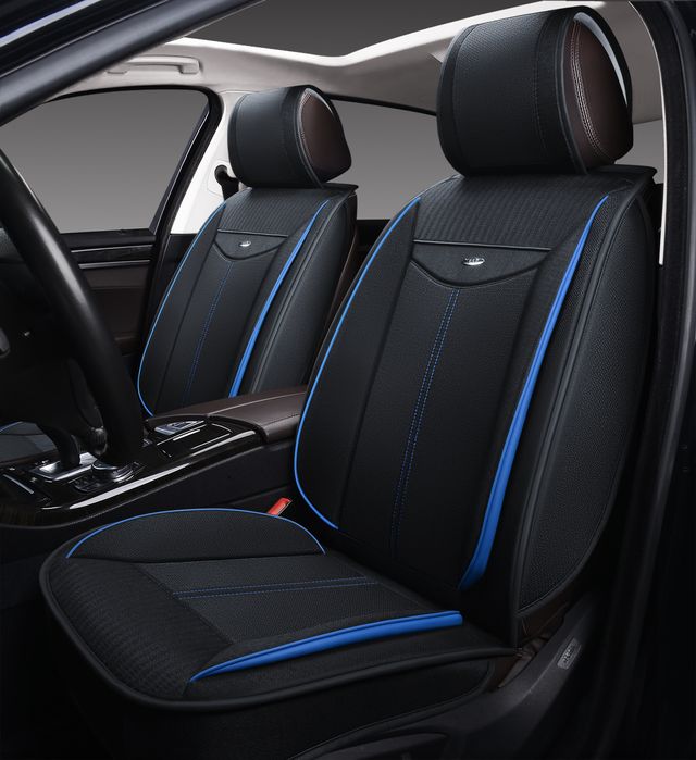 Чехлы-накидки универсальные формованные PSV 2D PREMIUM PSV Flat 2 FRONT, цвет Черно-Синий. Артикул 132152