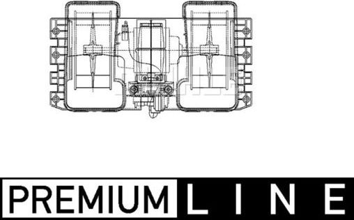 Вентилятор, мотор печки (отопителя) салона Mahle Premium. Артикул AB 38 000P