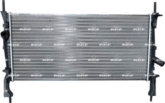 Радиатор охлаждения двигателя NRF (алюминий) для Ford Transit VII 2006-2014. Артикул 53746A