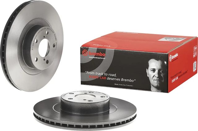 Тормозной диск Brembo UV Coated передний для Subaru Outback II 2000-2003. Артикул 09.9077.11