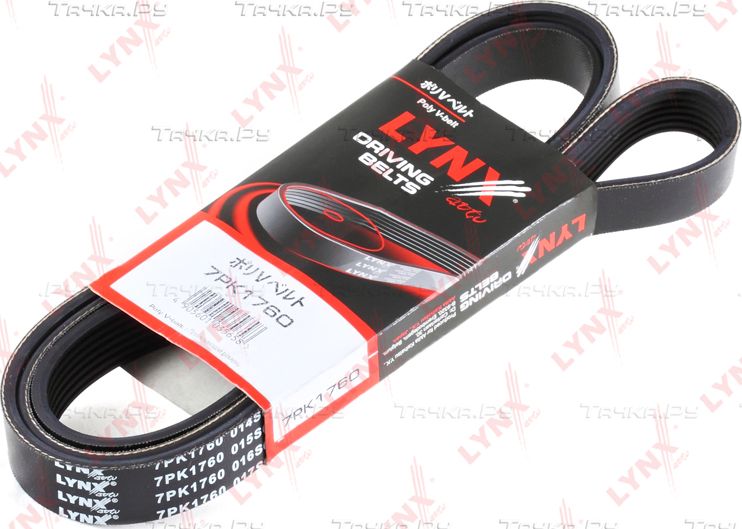 Приводной ремень поликлиновой LYNXauto для Honda Civic VII 2001-2005. Артикул 7PK1760