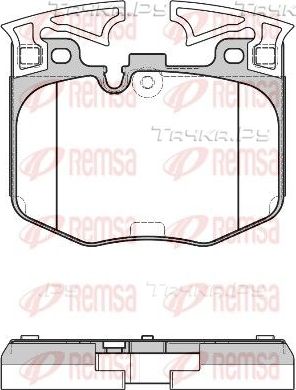 Тормозные колодки Remsa передние для BMW 5 VII (G30/G31) 2016-2020. Артикул 1711.00