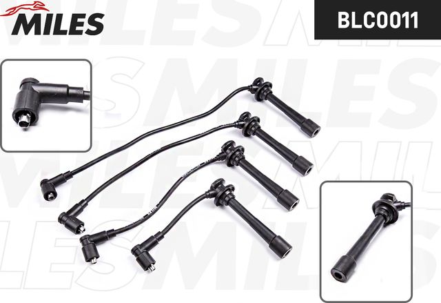 Высоковольтные провода (провода зажигания) (комплект) Miles для Kia Carens I (RS) 2002-2006. Артикул BLC0011