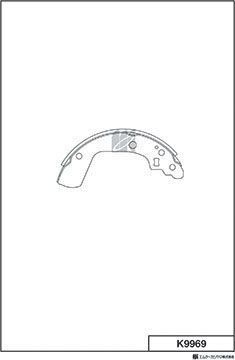 Тормозные колодки MK Kashiyama. Артикул K9969