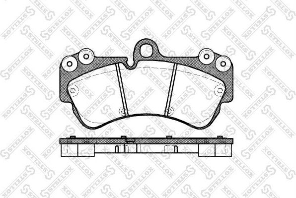 Тормозные колодки Stellox. Артикул 1005 000B-SX