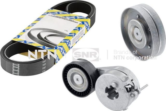 Приводной ремень поликлиновой с роликами (комплект) NTN / SNR. Артикул KA857.47