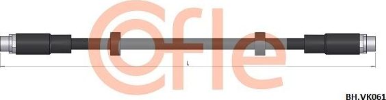Тормозной шланг Cofle. Артикул 92.BH.VK061