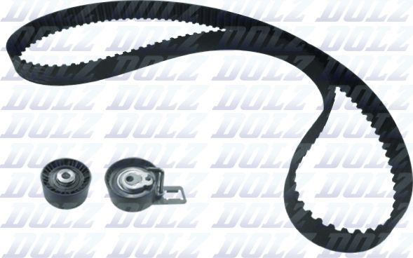 Ремень ГРМ с роликами (комплект) Dolz для Citroen DS3 I 2010-2015. Артикул SKD160