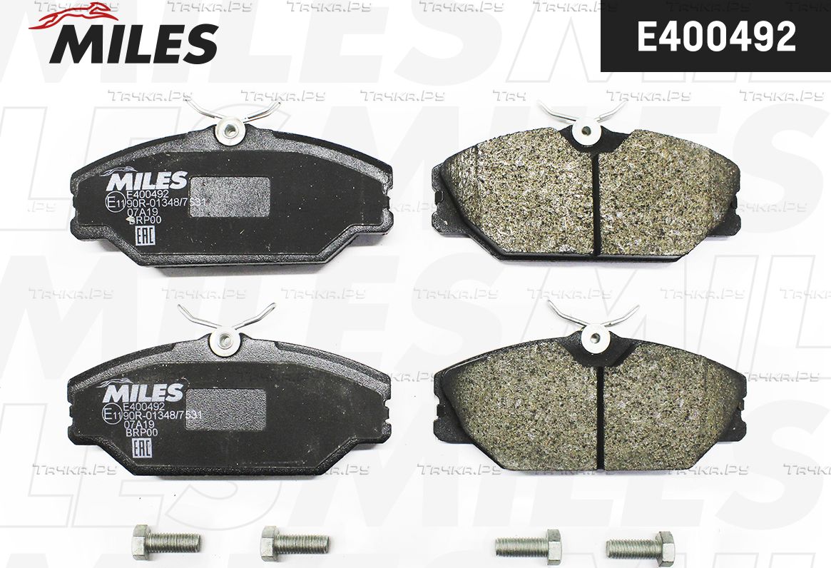 Тормозные колодки Miles (Low-Metallic) для Renault Scenic II 1999-2003. Артикул E400492