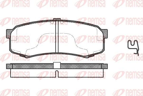 Тормозные колодки Remsa. Артикул 0413.04