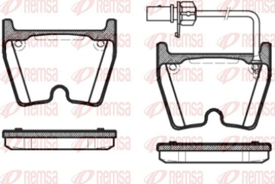 Тормозные колодки Remsa. Артикул 0896.01