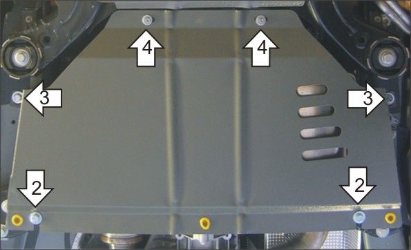 Защита Мотодор для КПП Volkswagen Touareg I 2002-2010. Артикул 12708