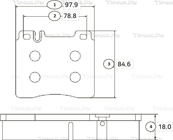 Тормозные колодки CTR передние для Mercedes-Benz S-Класс III (W140) 1991-1999. Артикул GK0029