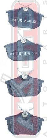 Тормозные колодки Akyoto Packing AKYOTO. Артикул AKD-3593