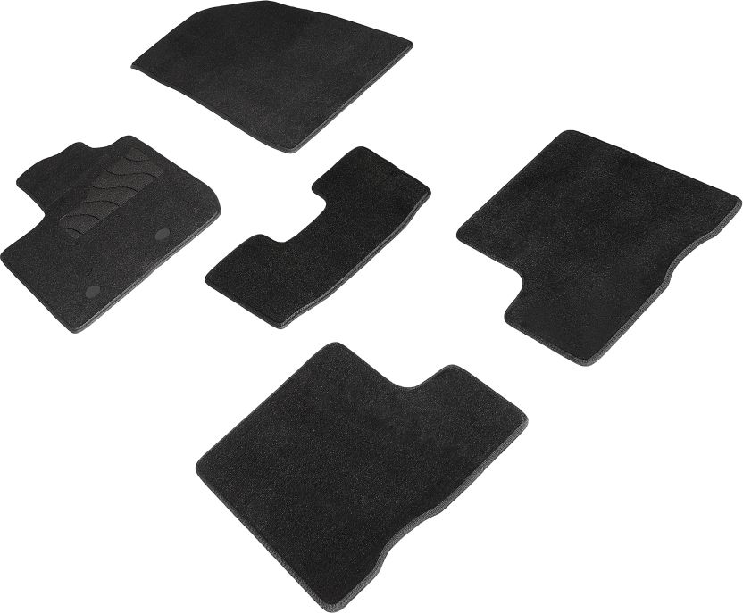 Коврики Seintex ворсовые для салона Renault Duster II 4WD 2021-2026 ЧЕРНЫЕ. Артикул 96086