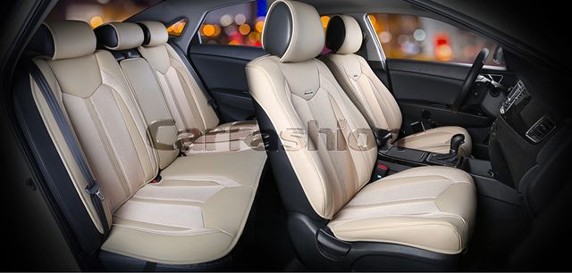 Накидки универсальные CarFashion Urban Plus для авто, цвет Бежевый/Бежевый/Бежевый. Артикул 22372