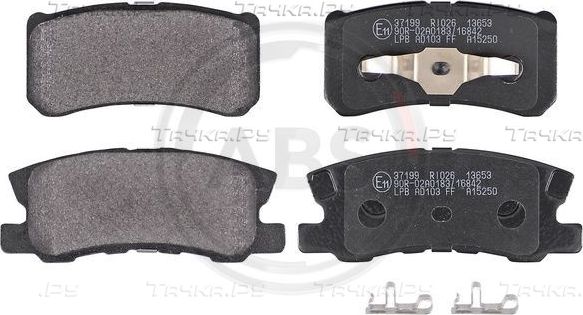 Тормозные колодки ABS задние для Peugeot 4008 2012-2012. Артикул 37199