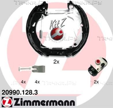 Тормозные колодки Zimmermann KIT Z. Артикул 20990.128.3