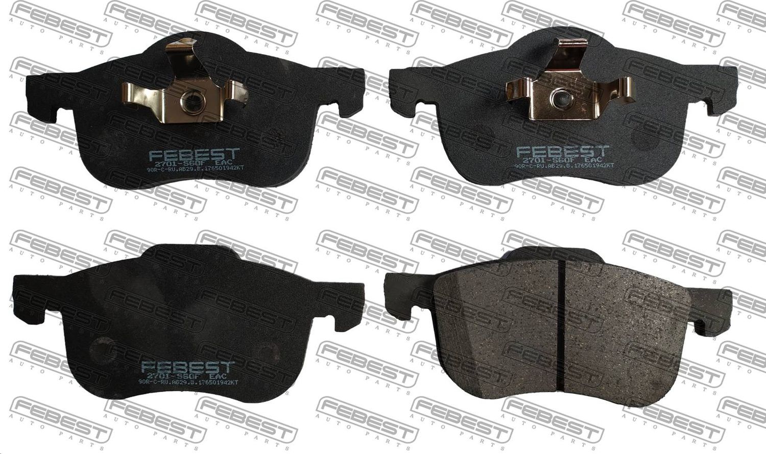 Тормозные колодки Febest. Артикул 2701-S60F