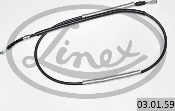 Трос ручника (тросик ручного тормоза) Linex. Артикул 03.01.59