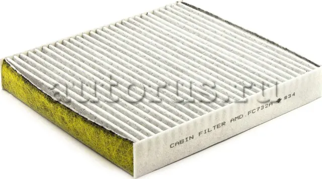 Фильтр салонный угольный (антибактериальный) (AMD). Артикул AMD.FC732A