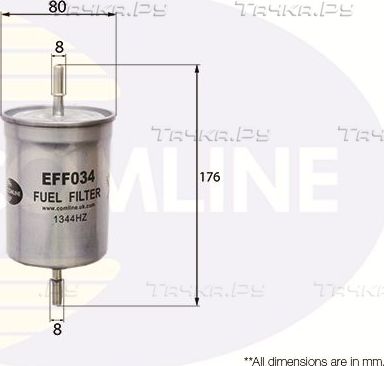 Топливный фильтр Comline для Volkswagen Passat B3 1995-1996. Артикул EFF034