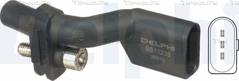 Датчик положения коленвала Delphi. Артикул SS11238