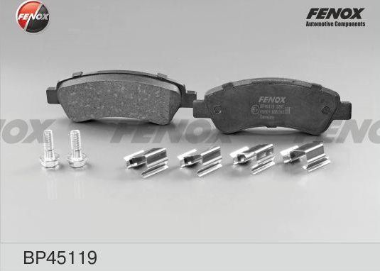 Тормозные колодки Fenox. Артикул BP45119
