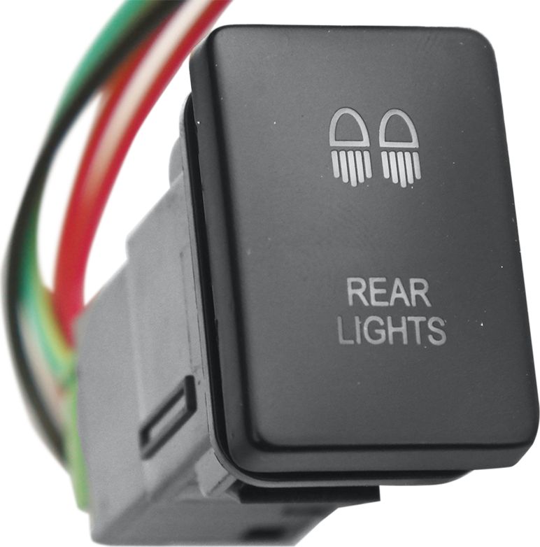 Кнопка РИФ включения/выключения REAR LIGHTS 32x22 с белой подсветкой для Toyota 4Runner V 2010-2026. Артикул RIF22-1-1104204