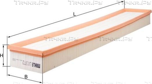 Воздушный фильтр Mahle-Knecht. Артикул LX 3772