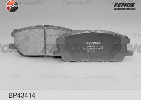 Тормозные колодки Fenox передние для Lexus RC I 2014-2026. Артикул BP43414