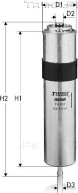 Топливный фильтр  Tecneco Filters. Артикул GS11213