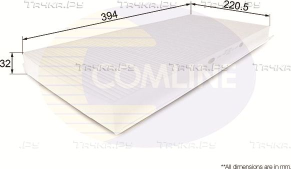 Салонный фильтр Comline. Артикул EKF250
