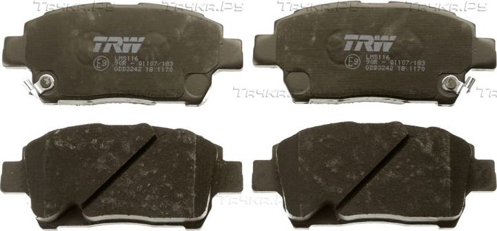 Тормозные колодки TRW COTEC передние для Toyota bB I 2000-2004. Артикул GDB3242