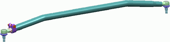 Рулевая тяга поперечная Lemforder для Scania R 2004-2015. Артикул 37546 01