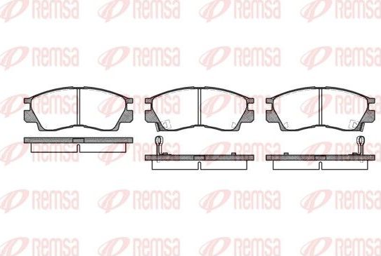 Тормозные колодки Remsa. Артикул 0290.02
