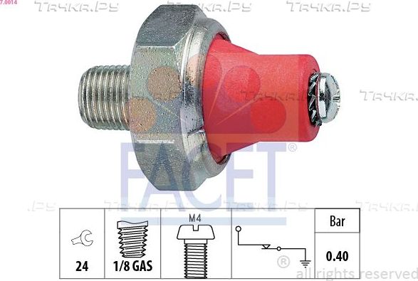 Датчик давления масла Facet Made in Italy - OE Equivalent для Subaru Legacy V 2009-2014. Артикул 7.0014