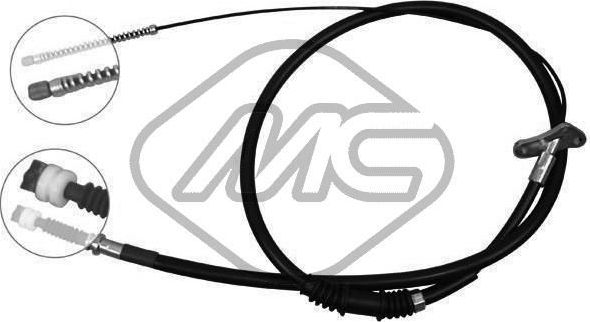 Трос ручника (тросик ручного тормоза) Metalcaucho. Артикул 82528