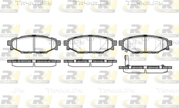 Тормозные колодки RoadHouse задние для Subaru Outback III 2003-2009. Артикул 21136.01