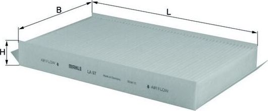 Салонный фильтр Mahle. Артикул LA 97