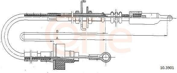 Трос сцепления Cofle. Артикул 92.10.3901