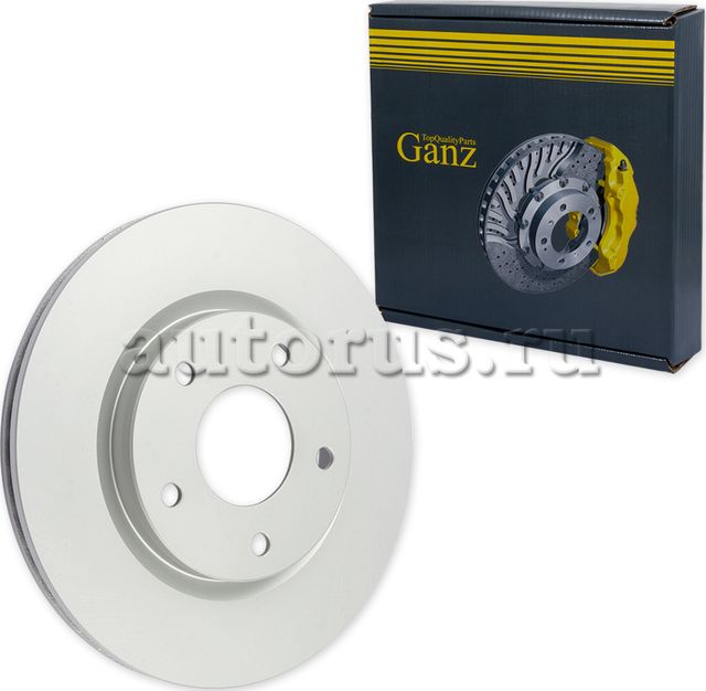 Диск тормозной передний с покрытием (Ganz). Артикул GIJ06065