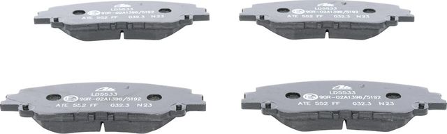 Тормозные колодки ATE Ceramic передние для Lexus UX I 2018-2026. Артикул 13.0470-5533.2