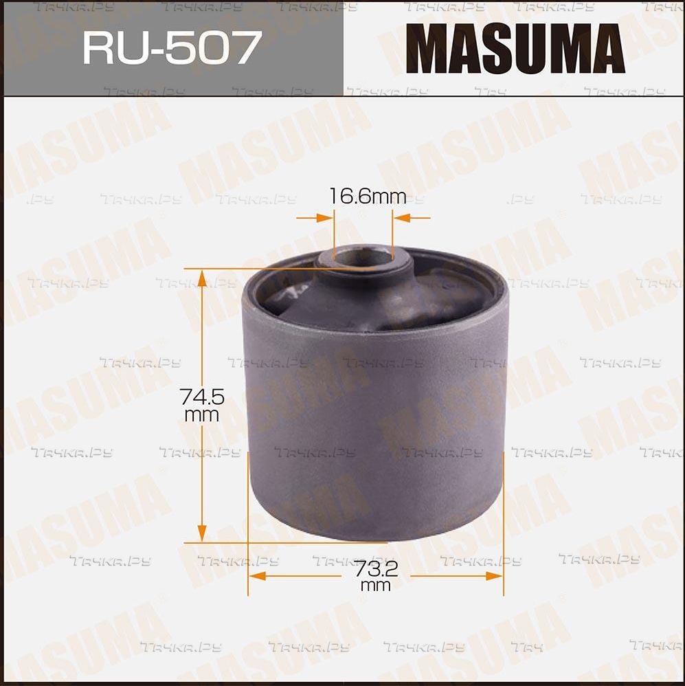 Сайлентблок заднего рычага подвески Masuma правый/левый для Mitsubishi Pajero IV 2006-2026. Артикул RU-507
